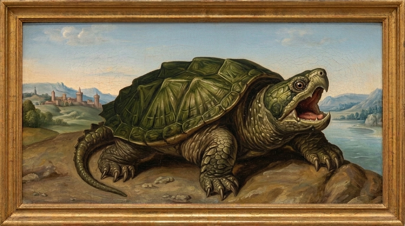 Turtles clan emblem painting